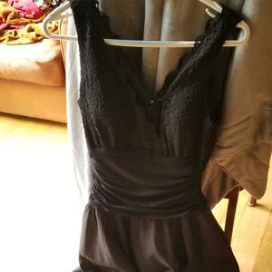 Jessica Howard black fancy dress cocktail wedding